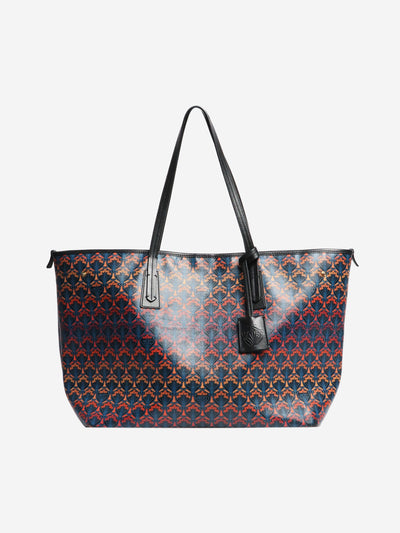 Black floral coated canvas tote Tote Bags Liberty 
