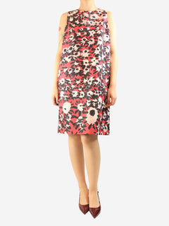 Pink sleeveless printed midi dress - size UK 10 Dresses Marni 