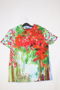 Sportmax Sportmax Multi tree printed T-shirt - size