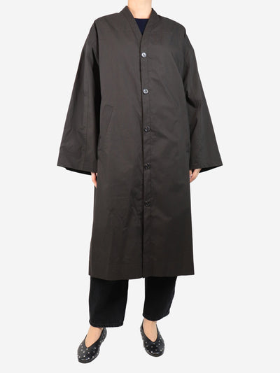 Brown Elite long coat - size UK 8 Coats & Jackets Soeur 