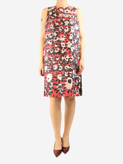 Pink sleeveless printed midi dress - size UK 10 Dresses Marni 