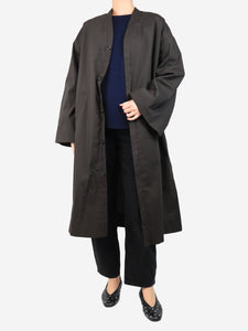 Soeur Brown Elite long coat - size UK 8