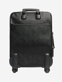 Black Saffiano leather trolley case Luggage & Travel Bags Prada 
