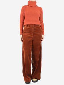 Sessun Toffee corduroy trousers - size UK 12