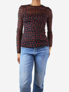 Dolce & Gabbana Black polka dot blouse - size UK 6