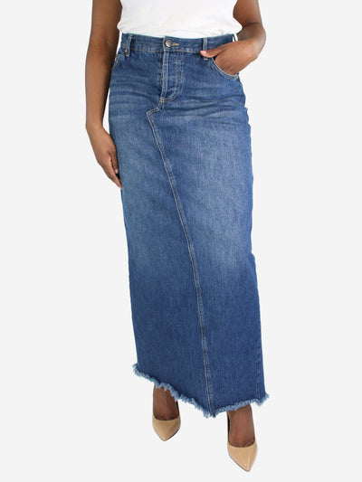 Blue denim maxi skirt - size UK 14 Skirts Raey 