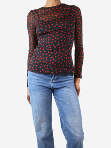 Dolce & Gabbana Black polka dot blouse - size UK 6