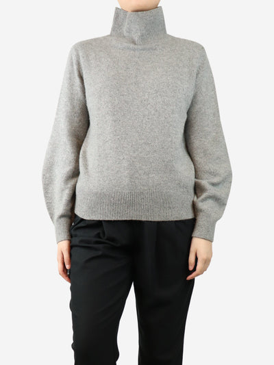 Grey cashmere high-neck jumper - size S Knitwear Vince 