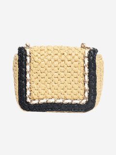 Beige raffia cross-body flap bag Cross-body bags Chanel 