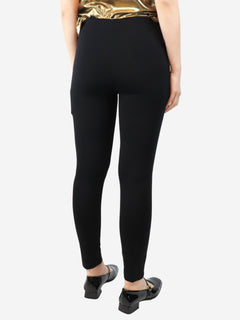 Black elasticated trousers - size UK 10 Trousers Balenciaga 
