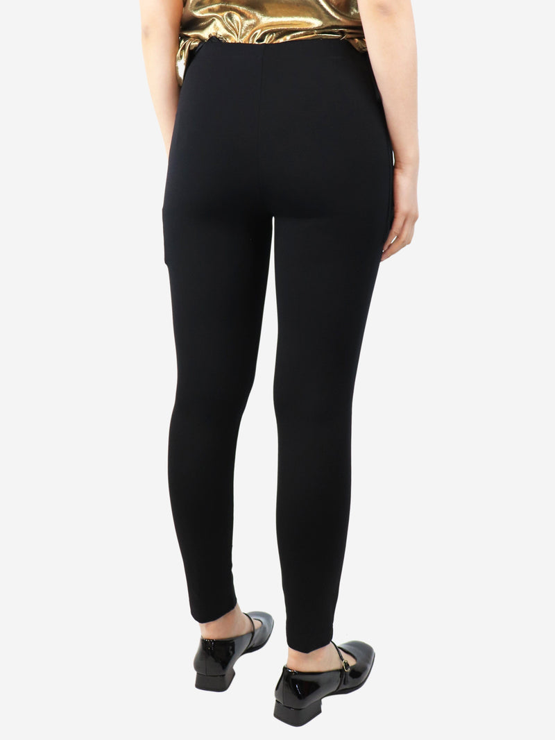 Black elasticated trousers - size UK 10 Trousers Balenciaga 