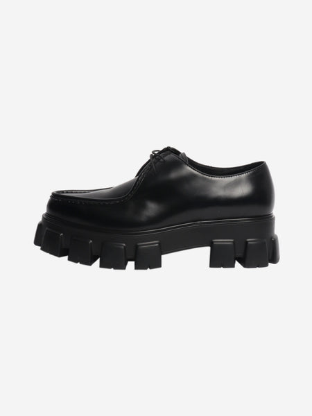 Black platform lace-up shoes  - size UK 8 product image