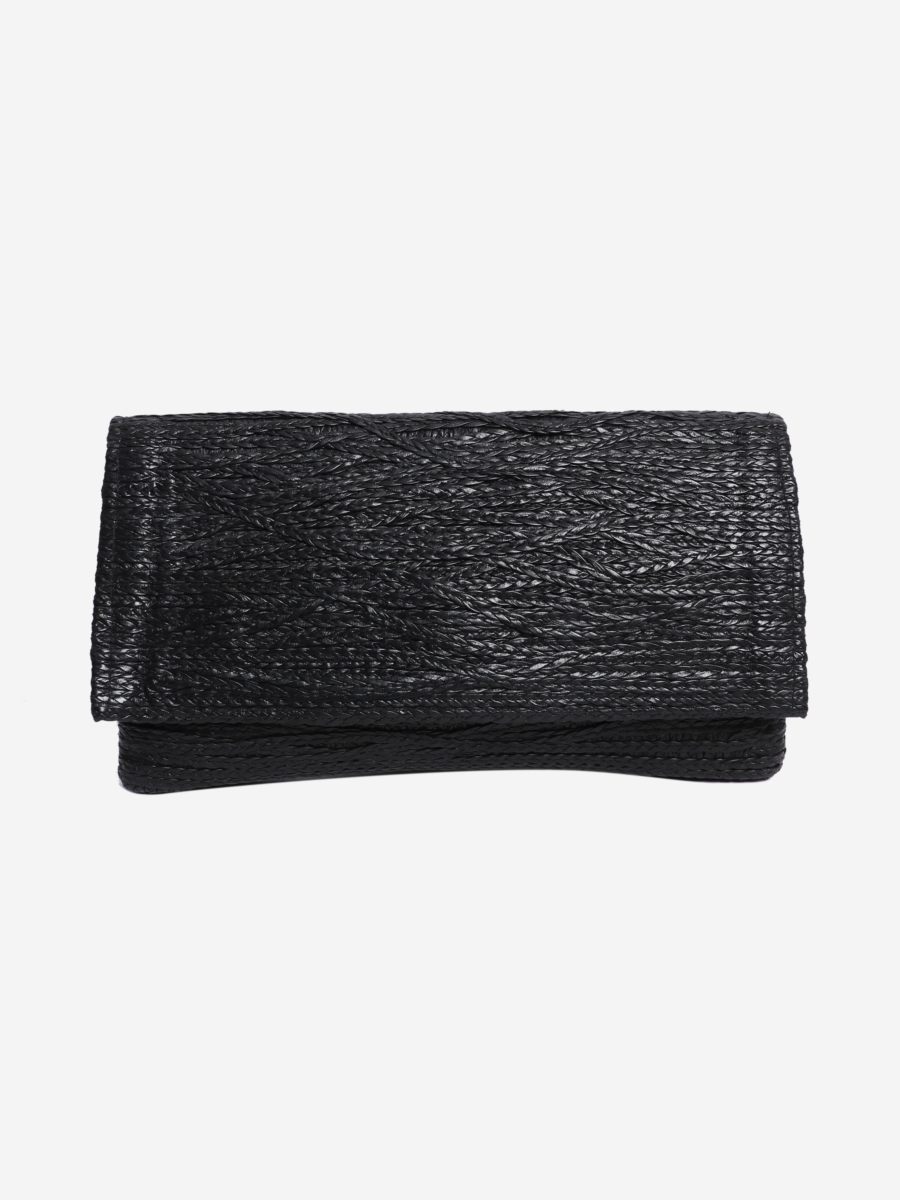 Black braided clutch bag Clutch bags JAY AHR 