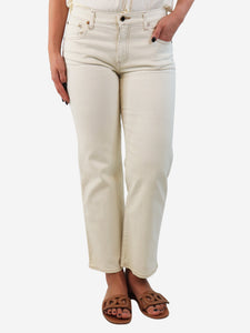 Khaite Cream slim jeans - size UK 8