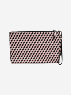 Pink geometric pouch Clutch bags Prada 