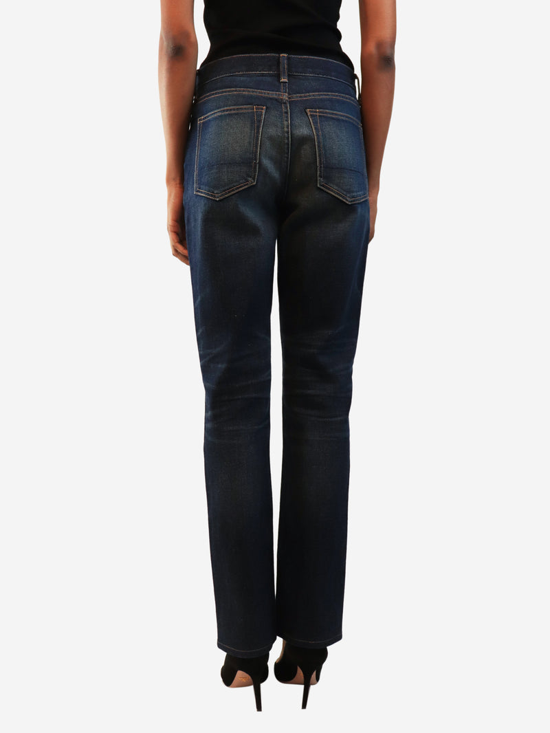 Blue slim jeans - size UK 8