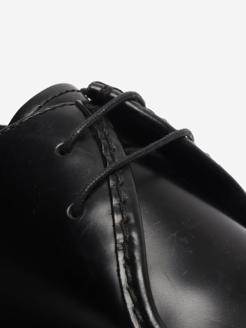 Black platform lace-up shoes - size UK 8 Flat Shoes Prada 