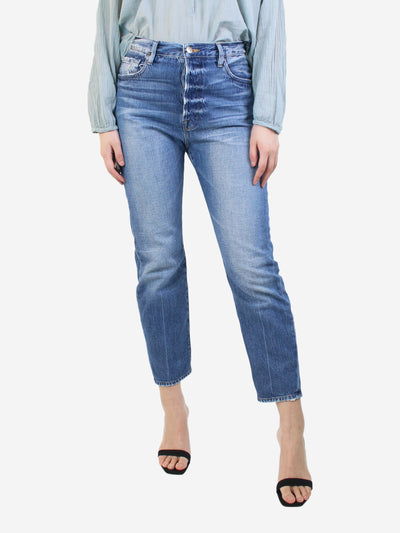 Blue straight-leg jeans - size UK 10 Trousers Frame 