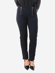 The Row Black zip-front trousers - size XS