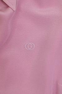 Gucci Pink crepe shirt - size UK 12