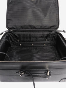 Prada Black Saffiano leather trolley case