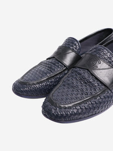 Chanel Blue woven loafers - size EU 40 (UK 7)