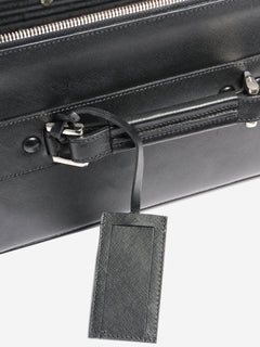 Black Saffiano leather trolley case Luggage & Travel Bags Prada 