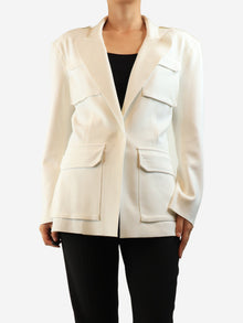 White stretchy jacket - size M Coats & Jackets Norma Kamali 