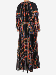 Etro Etro Black pleated maxi dress - size UK 10