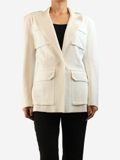 White stretchy jacket - size M Coats & Jackets Norma Kamali 