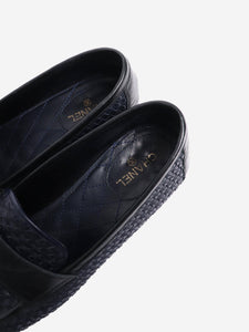 Chanel Blue woven loafers - size EU 40 (UK 7)