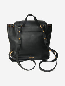 Versace Black leather backpack