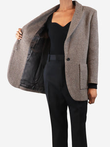 Ba&sh Brown wool-blend jacket - size XS