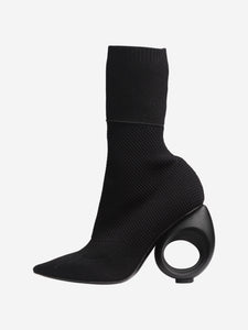 Burberry Black mesh sock boots - size EU 38 (UK 5)