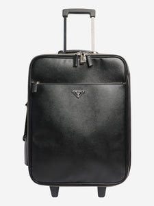 Prada Black Saffiano leather trolley case