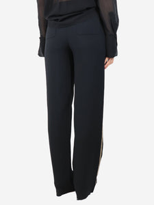 Chloe Black embellished trousers - size UK 8