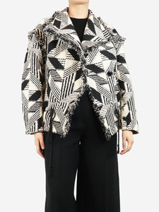 Isabel Marant Black Jesilo jacquard jacket - size UK 10