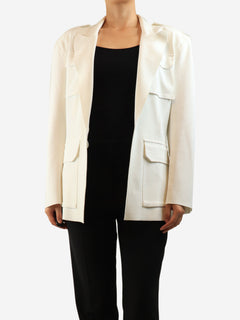 White stretchy jacket - size M Coats & Jackets Norma Kamali 