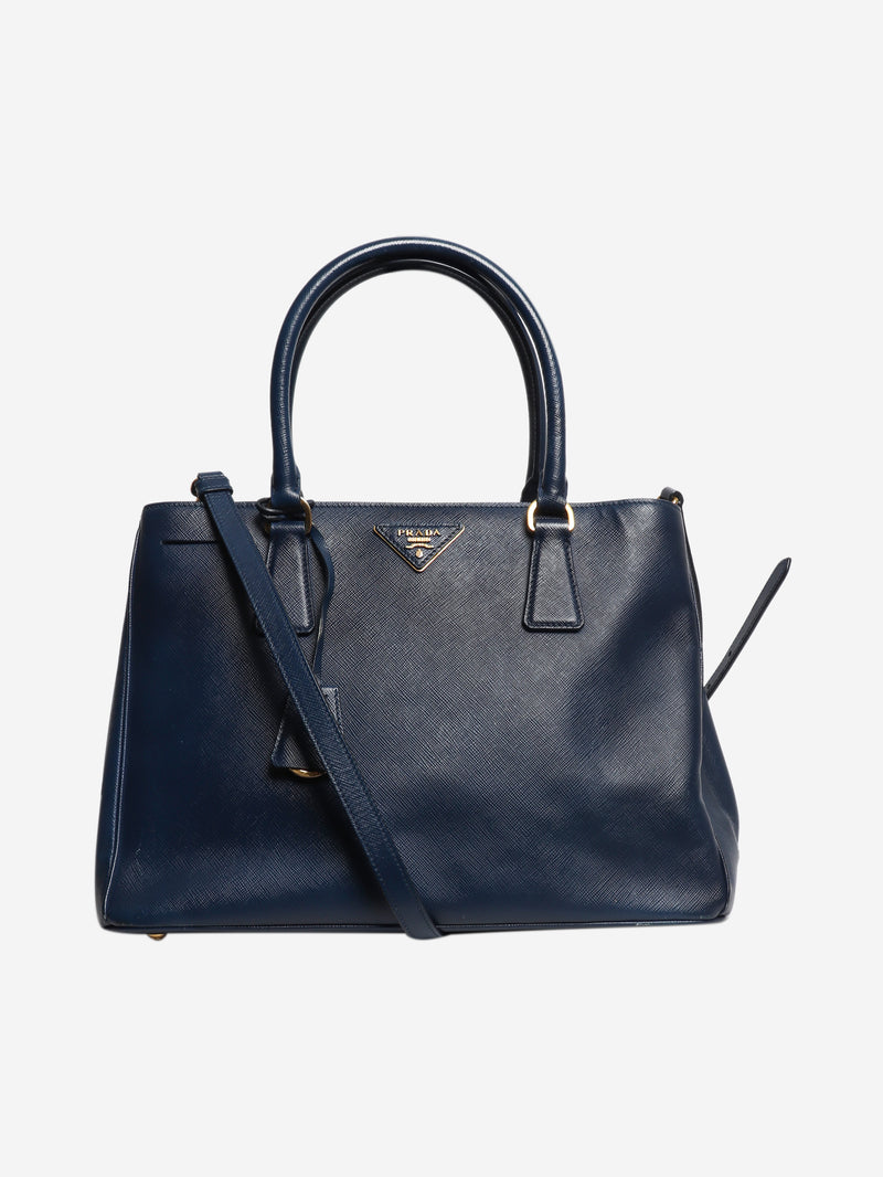 Blue Saffiano leather Galleria 2way bag