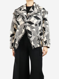 Isabel Marant Black Jesilo jacquard jacket - size UK 10