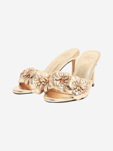 Anne Fontaine Gold metallic mules - size EU 36 (UK 3)