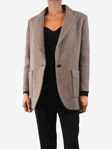 Ba&sh Brown wool-blend jacket - size XS