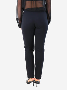 The Row Black zip-front trousers - size XS