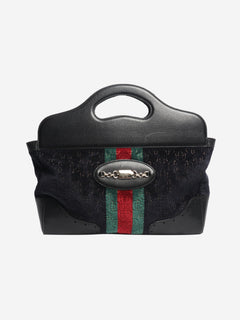 Navy velvet Horsebit tote bag Tote Bags Gucci 