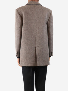 Ba&sh Brown wool-blend jacket - size XS