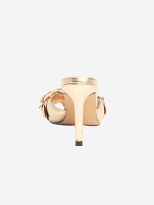 Anne Fontaine Gold metallic mules - size EU 36 (UK 3)