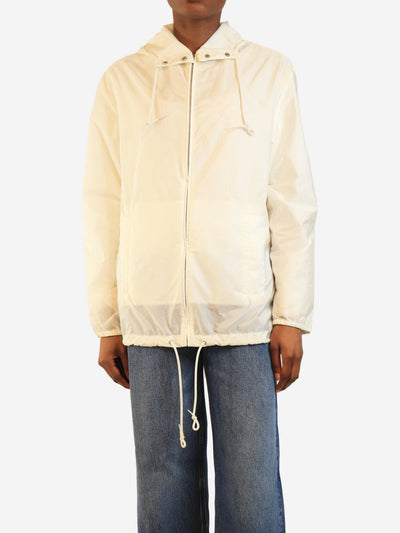 White nylon jacket - size UK 8 Coats & Jackets Miu Miu 