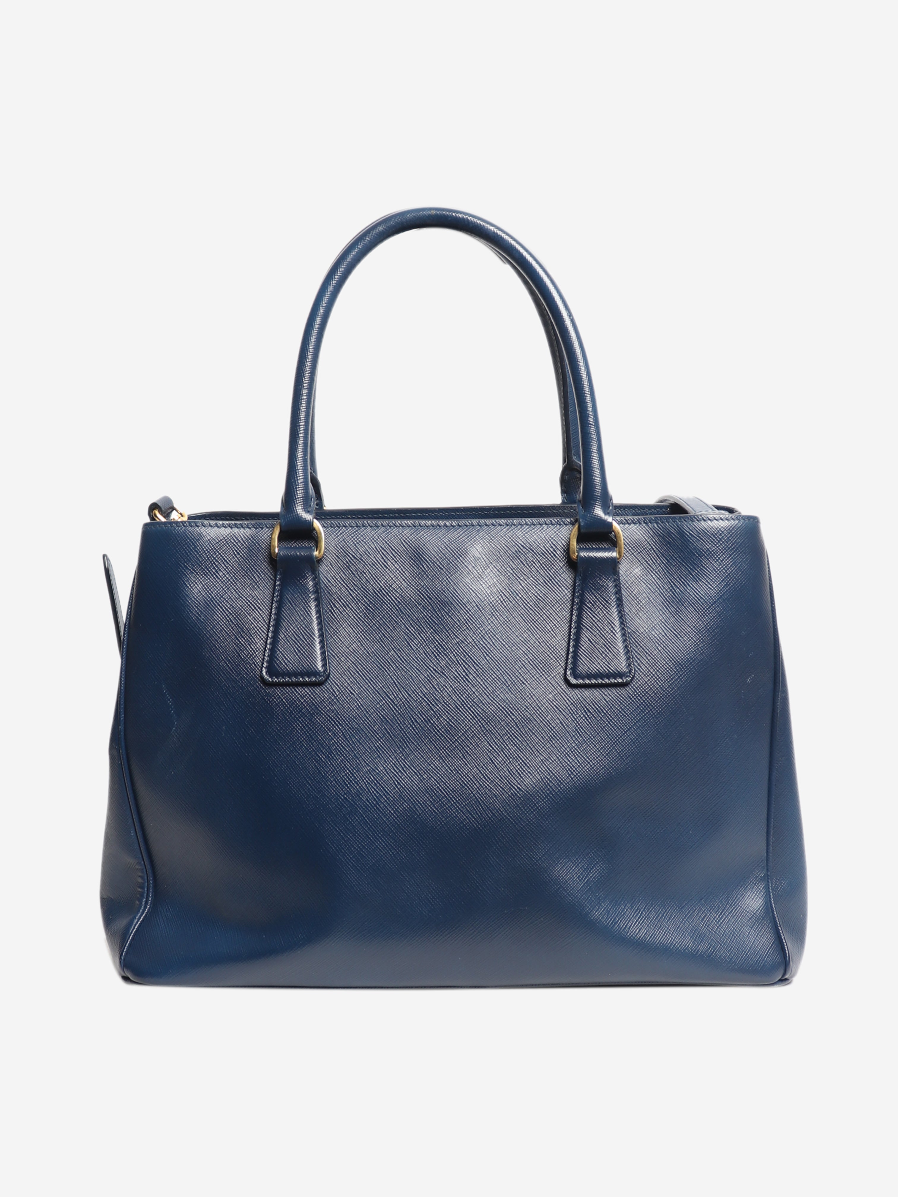 Blue Saffiano leather Galleria 2way bag