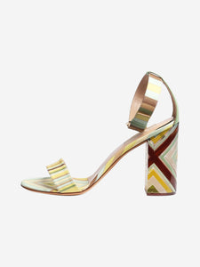 Valentino Multicolour patterned sandal heels - size EU 38.5