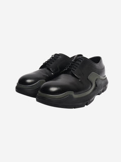 Black platform brogues - size UK 6.5 Flat Shoes Prada 